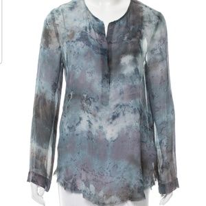 Raquel Allegra silk tie dye blouse Sz M or Sz 2